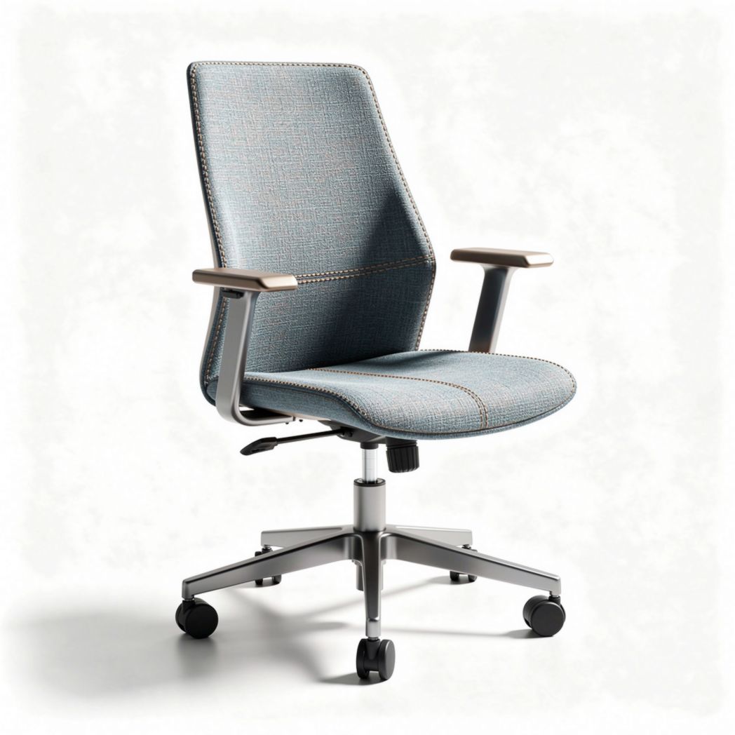 Mesh ergonomic office chair with adjustable height and armrests 60 x 60 x 100cm